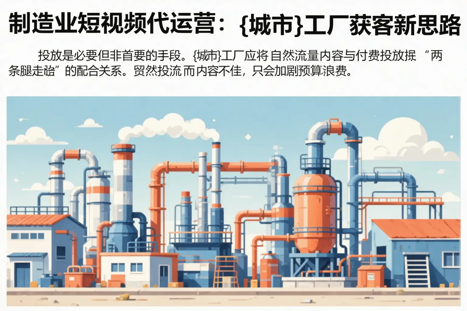 制造业短视频代运营：察哈尔右翼中旗工厂获客新思路
